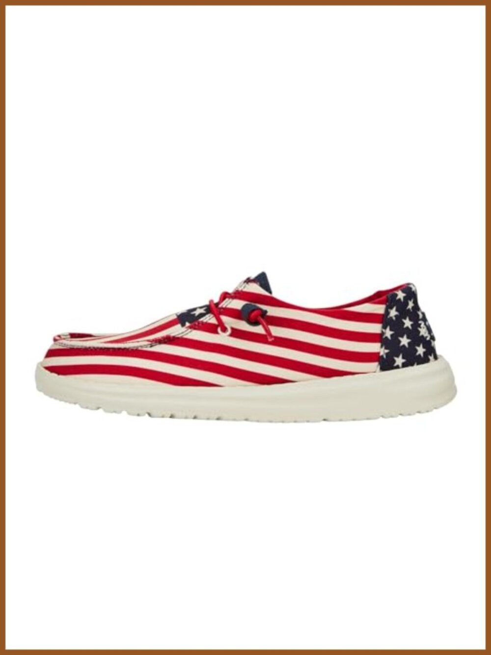 Wendy Patriotic Slip-On Shoes with Removable Foam Insole